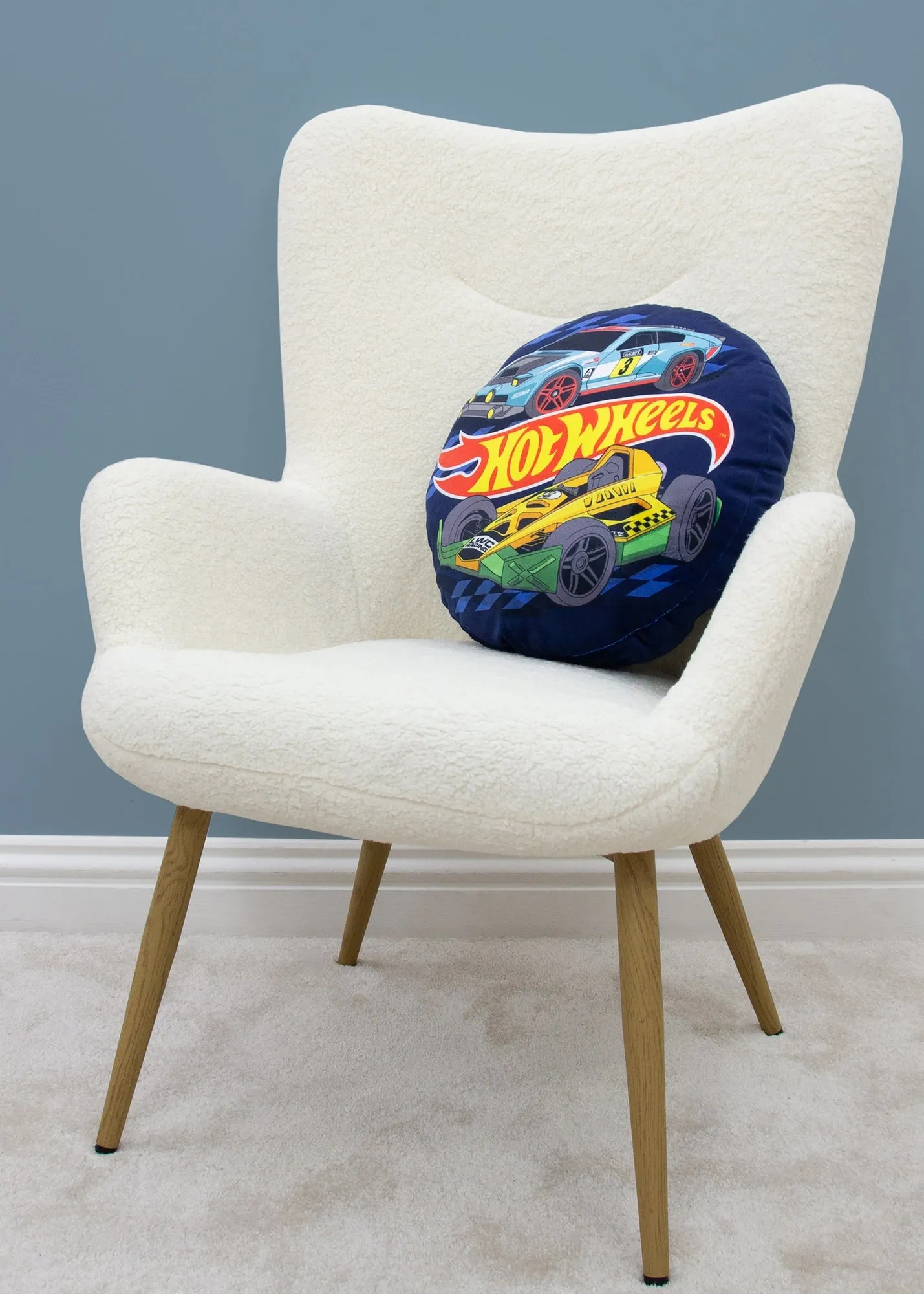 Hot Wheels Motorway Round Cushion - Blue product