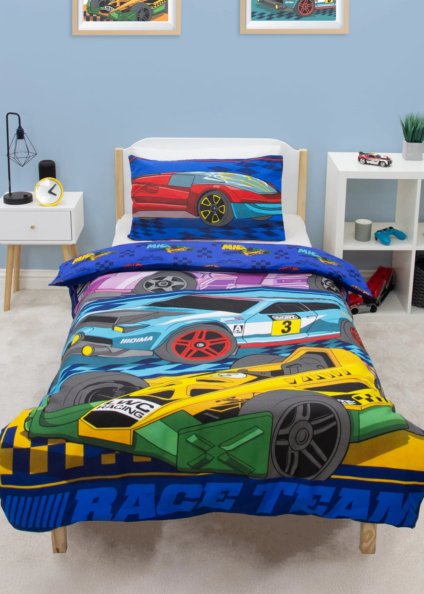 Hot Wheels Motorway Single Duvet Cover - Multi, Polycotton product