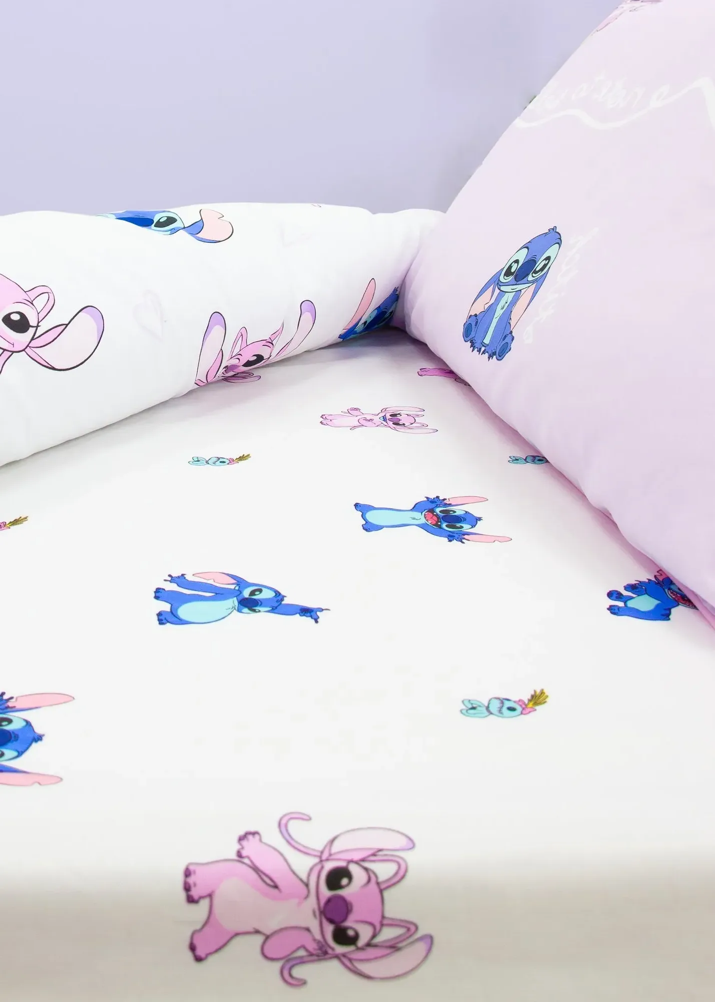 Lilo & Stitch Chill Single Fitted Sheet - White product