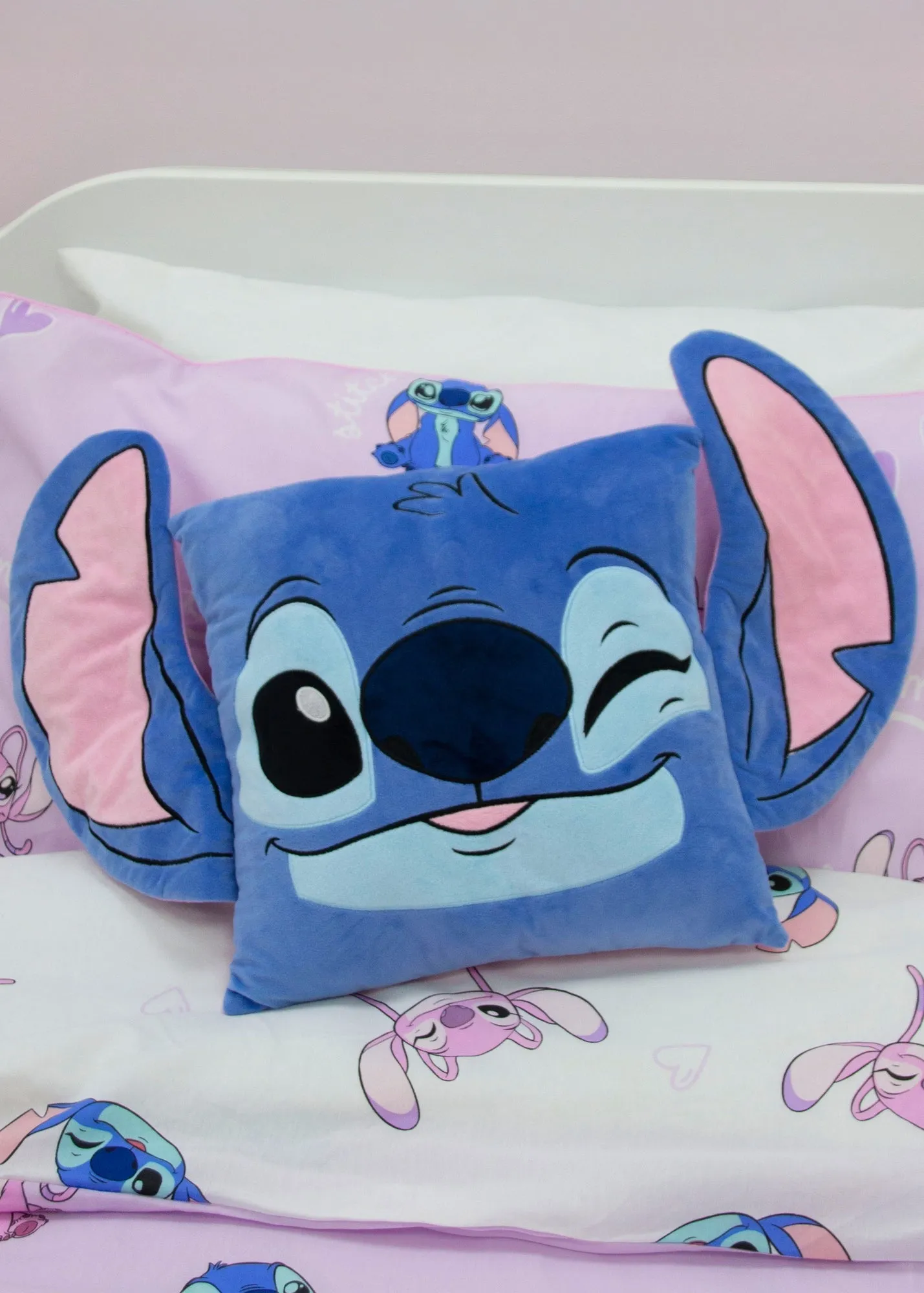 Lilo & Stitch Reversible Shaped Cushion - Blue, Polyester product
