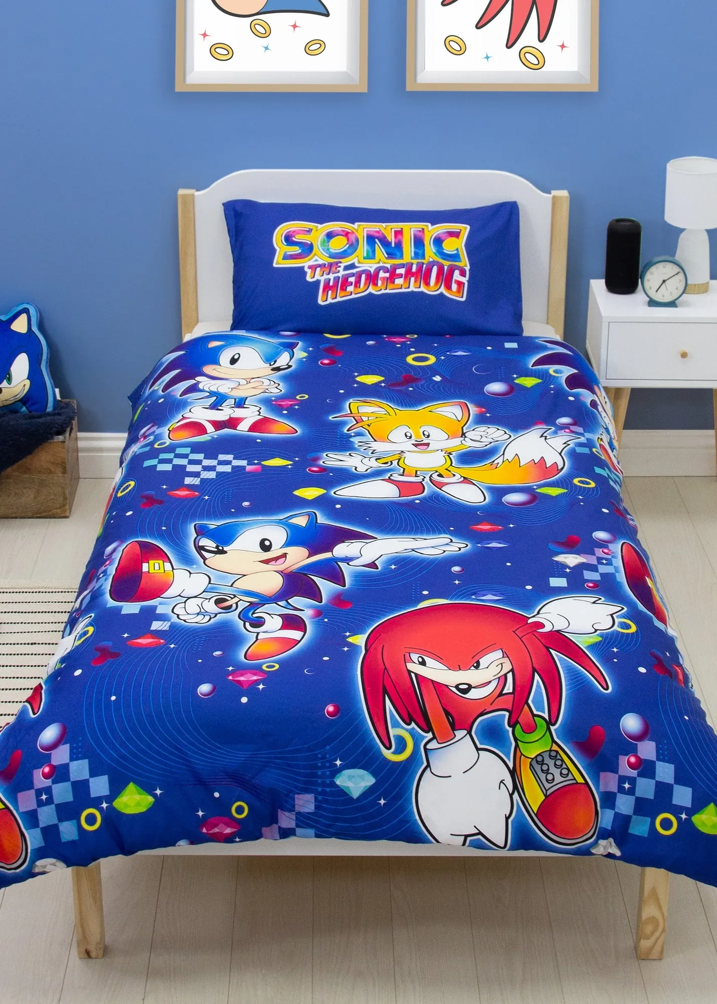 Liquid Rotary Sonic the Hedgehog Single Duvet Cover - Blue product
