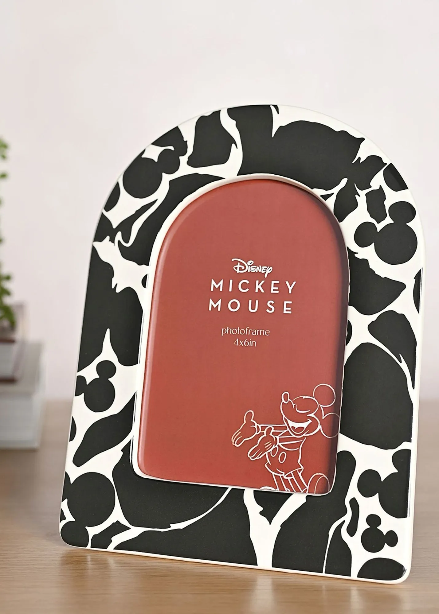 Mickey Shapes Arched Photo Frame - Black, Ceramic product