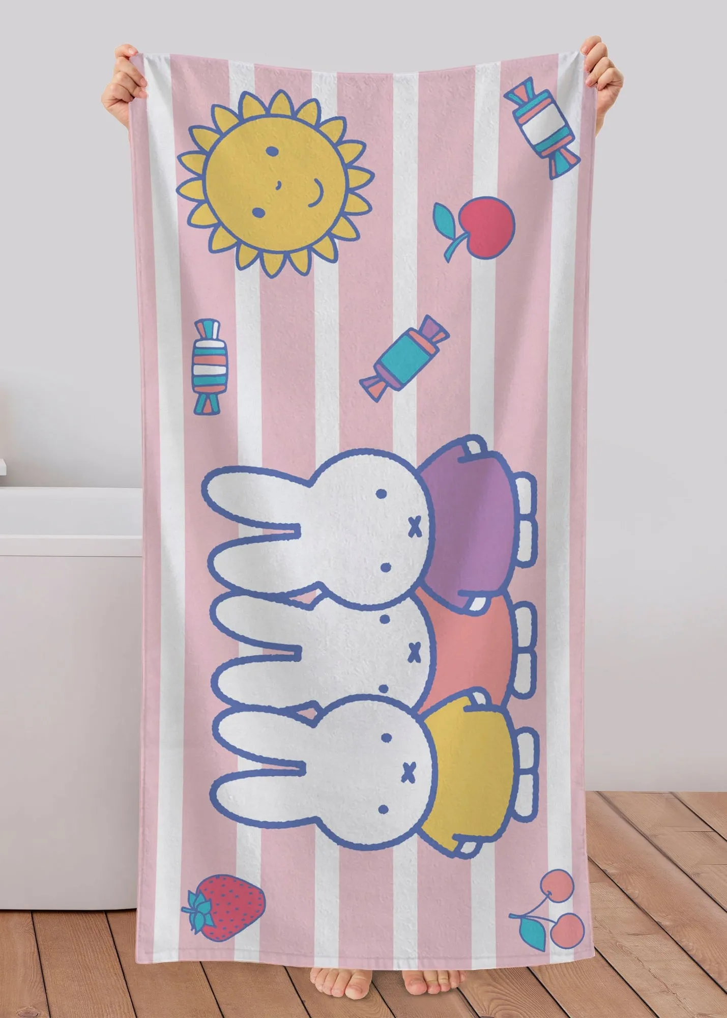 Miffy Towel - Pink, Cotton product