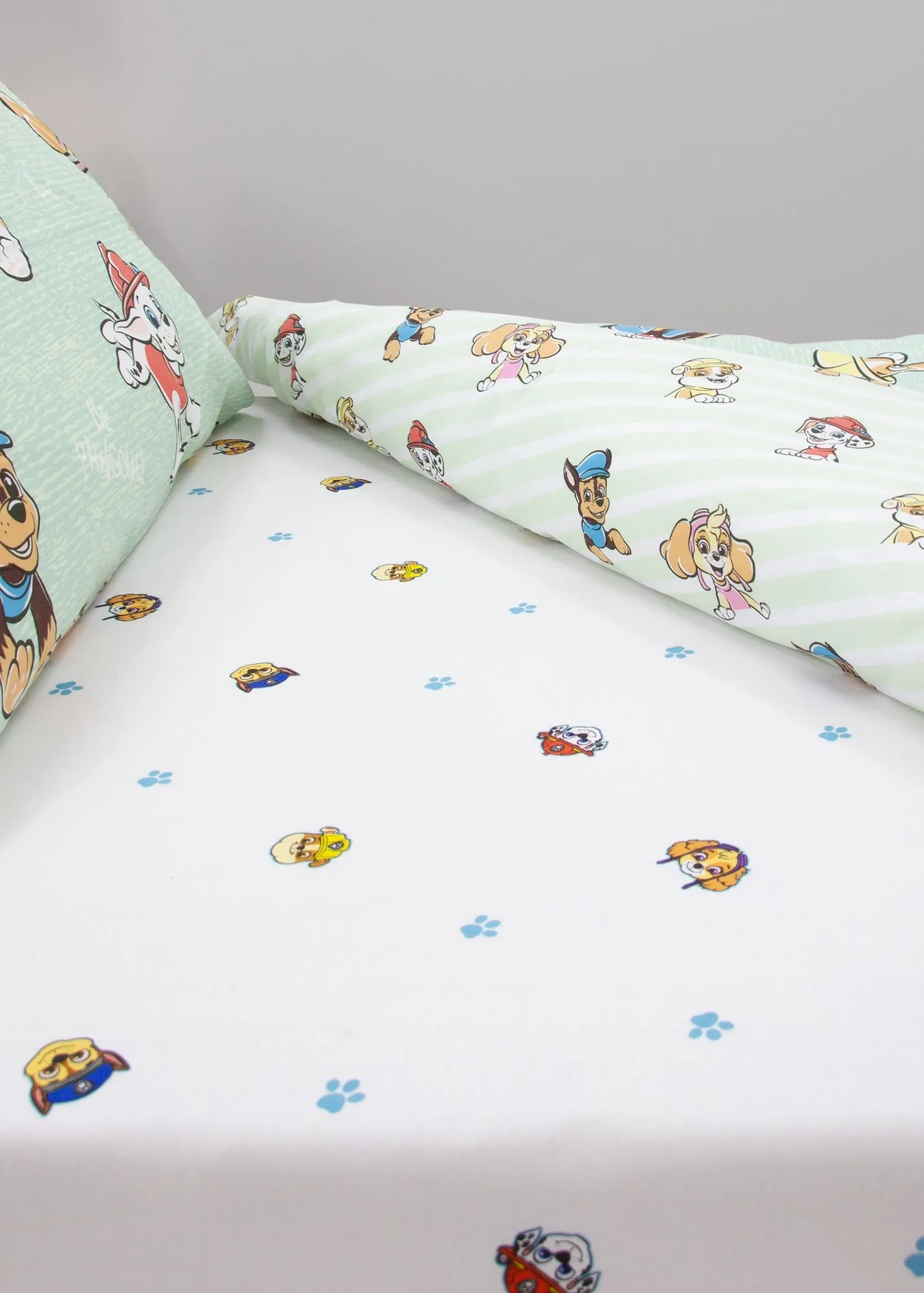 Missions Paw Patrol Single Fitted Sheet - White, Polycotton product