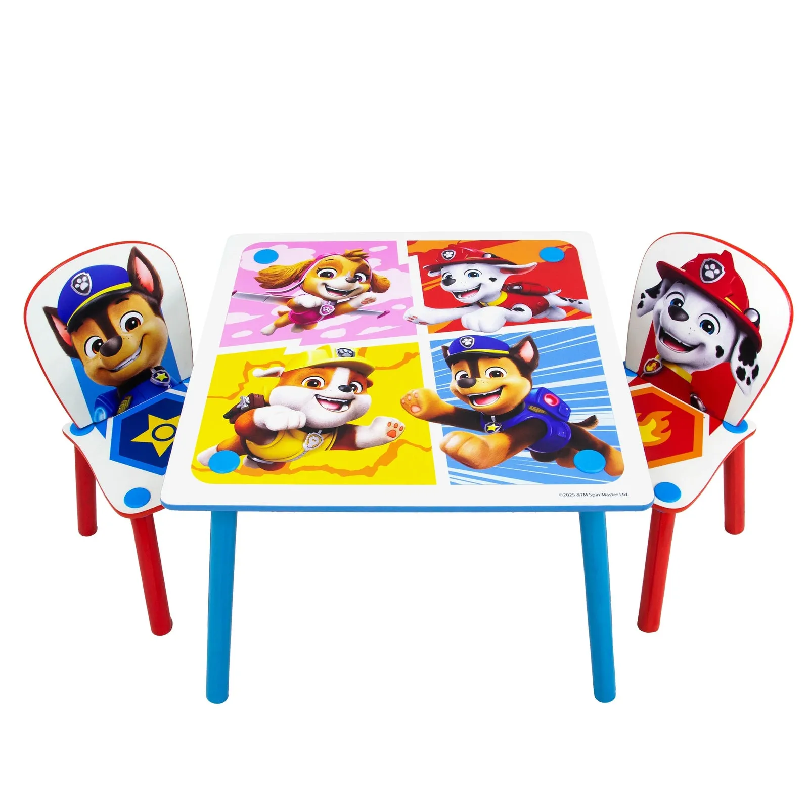 Paw Patrol Children's Table and 2 Chairs Set - Blue, MDF product