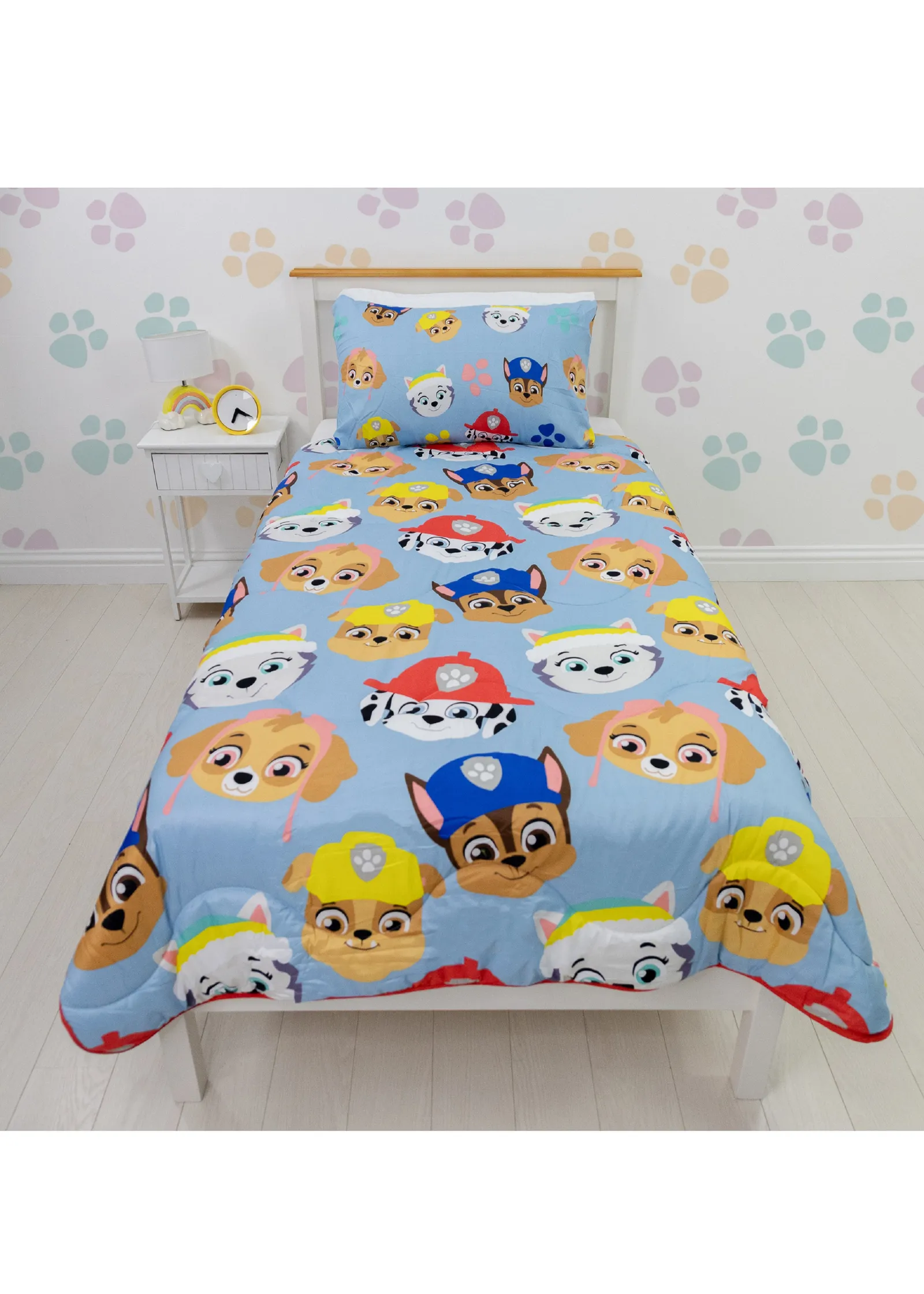 Paw Patrol Junior Coverless Duvet Set - Blue, Microfiber product