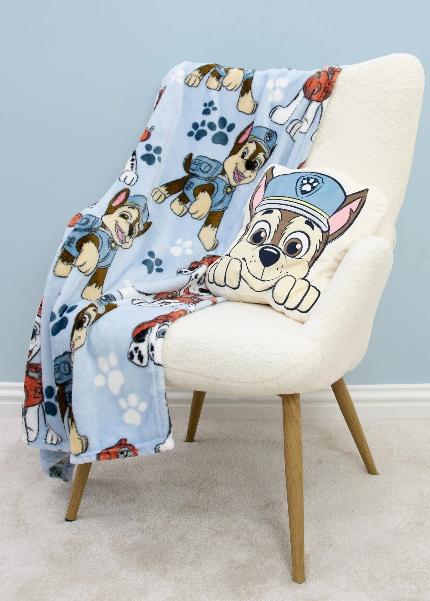 Paw Patrol Sketchy Fleece Blanket - Blue, Polyester product
