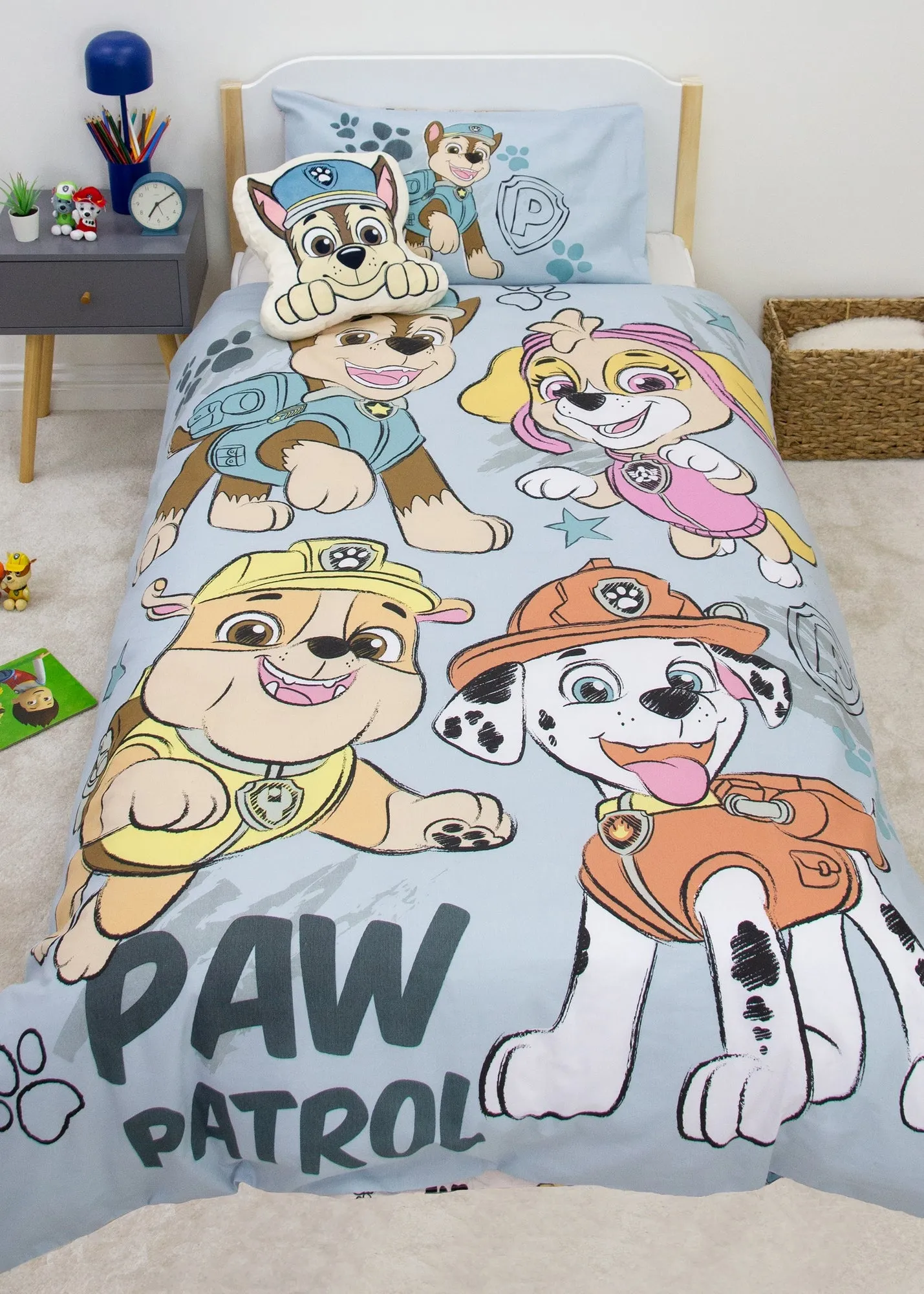Paw Patrol Sketchy Panel Single Duvet Cover - Multi, Polycotton product