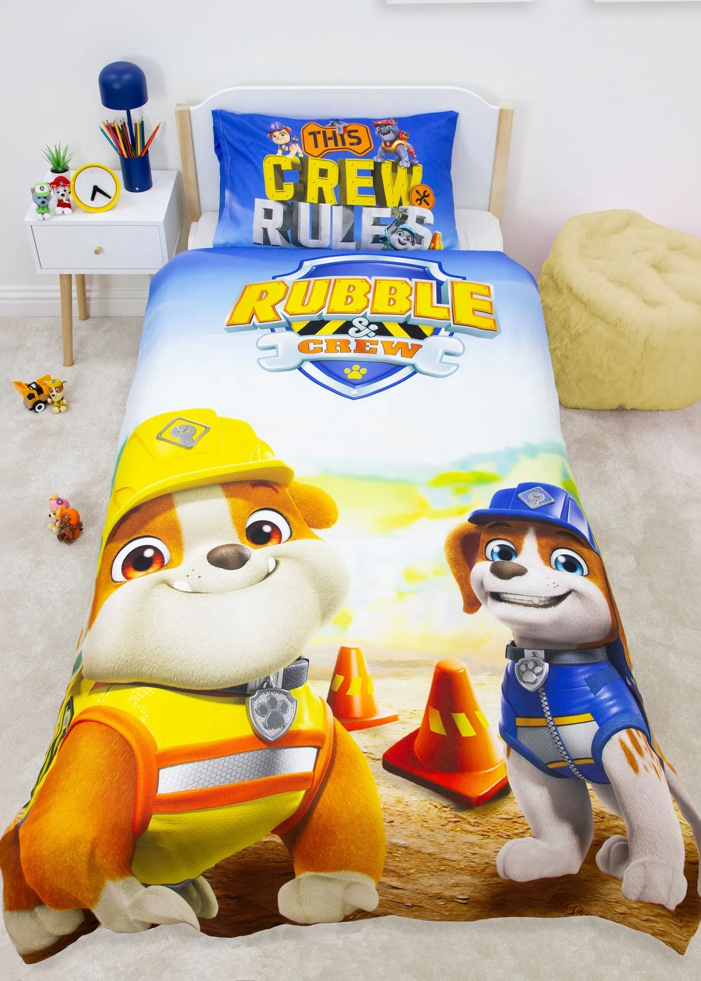 Rubble and Crew Single Duvet Set - Yellow, Microfibre product