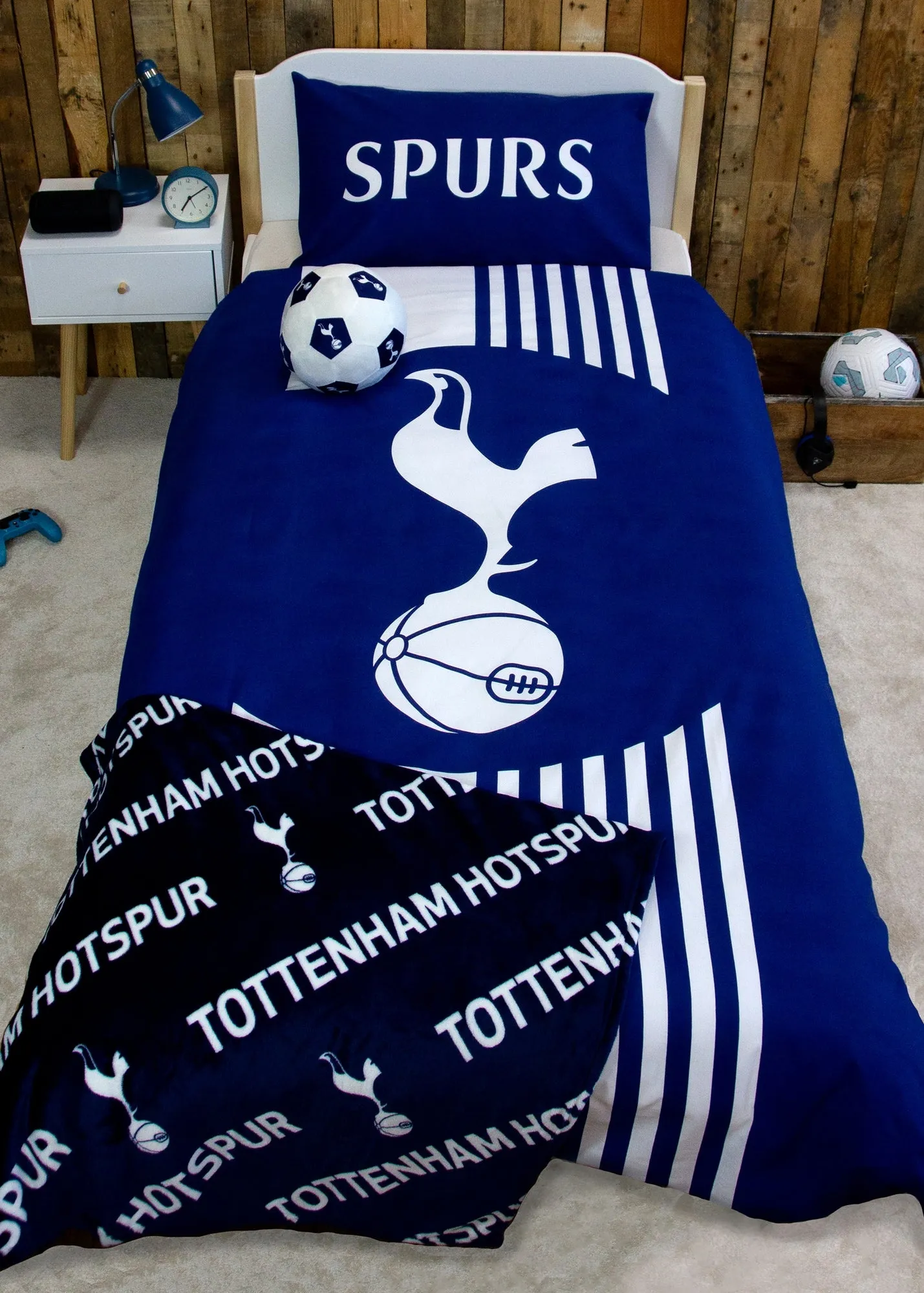 Tottenham Hotspur FC Single Duvet Cover - Navy, Cotton Mix product