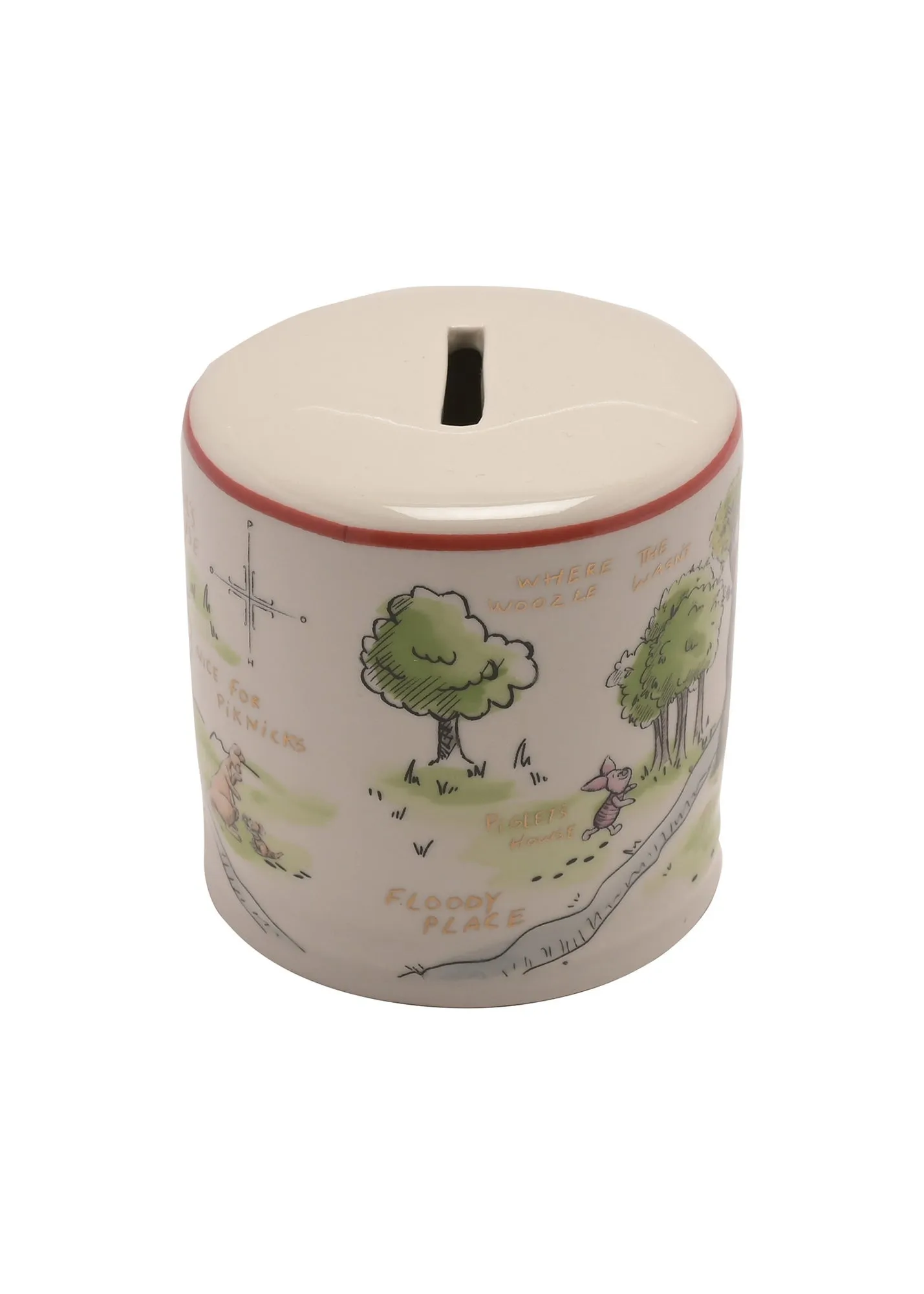 Winnie The Pooh Ceramic Money Bank - White product