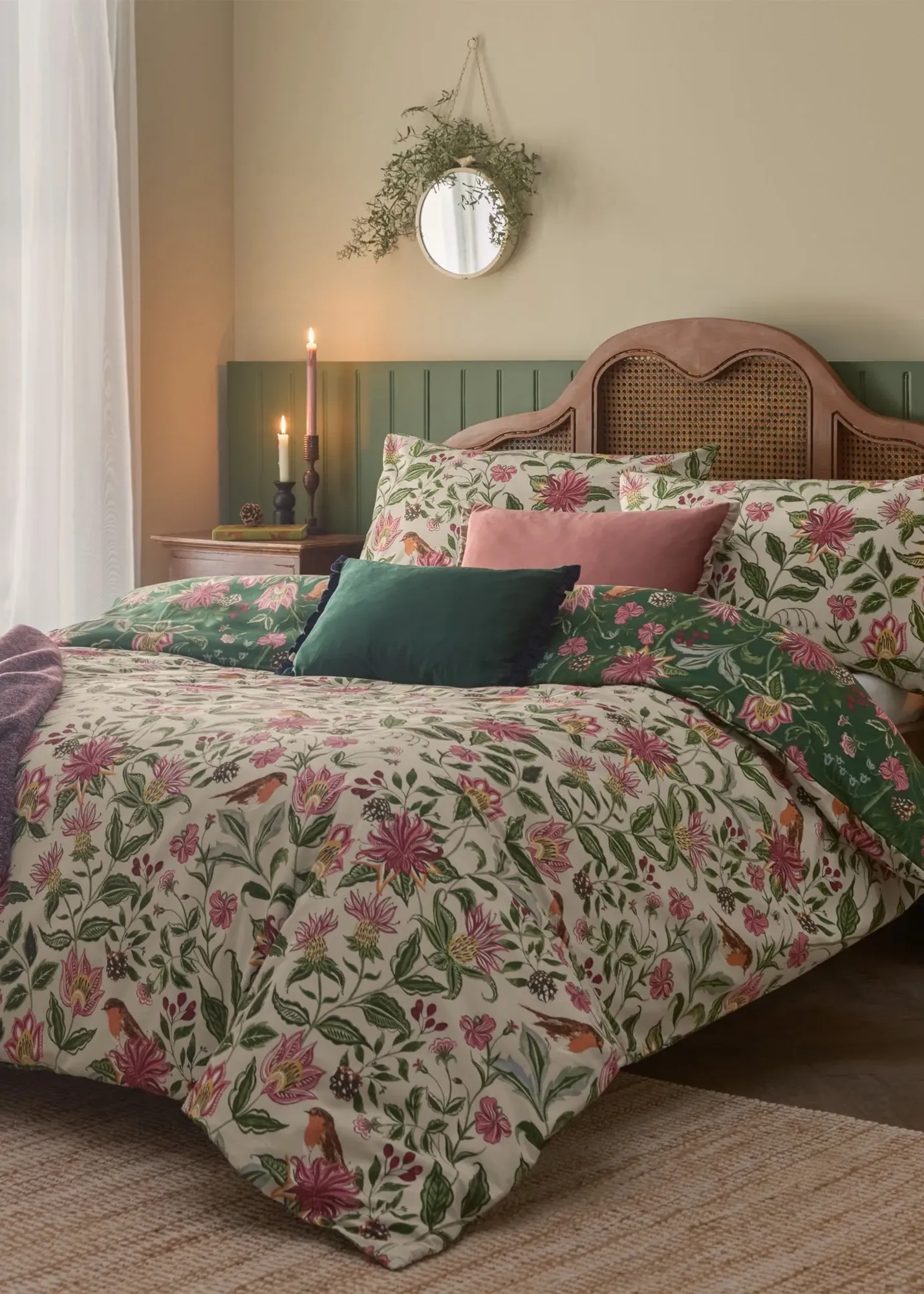 Beatrice Reversible Floral Duvet Set Single - Multi product