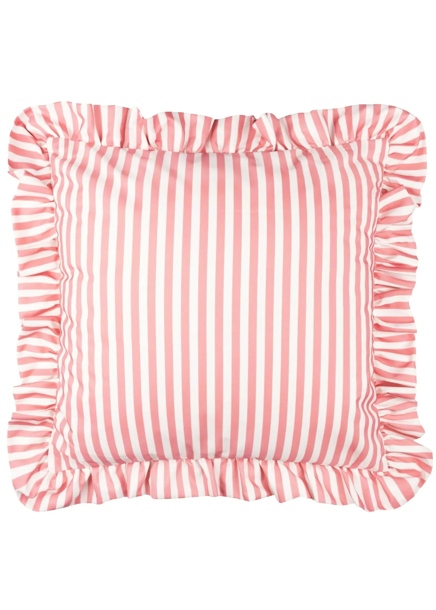Millie Ruffle Striped Outdoor Cushion - Pink product