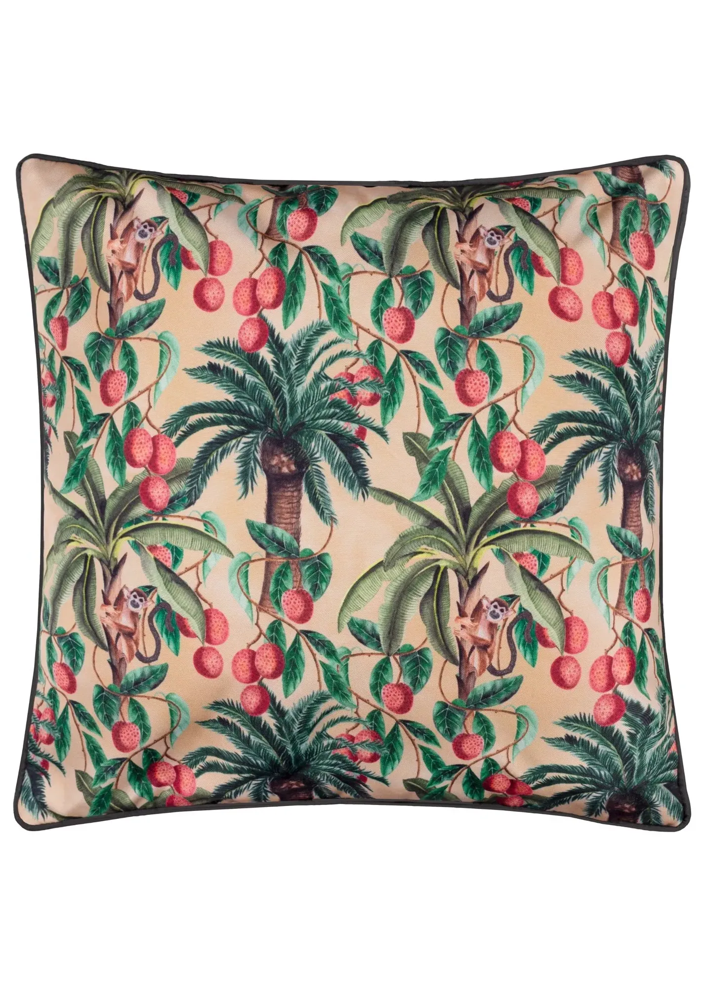 Monkey Palm Papyrus Square Outdoor Cushion - Yellow, Polyester product