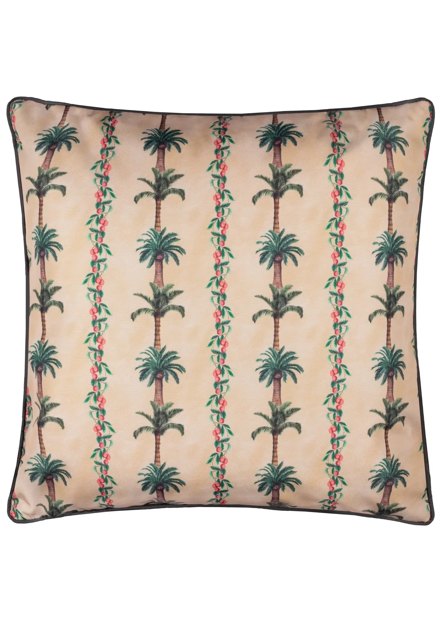 Monkey Palm Papyrus Stripe Reversible Outdoor Cushion - Yellow, Polyester product