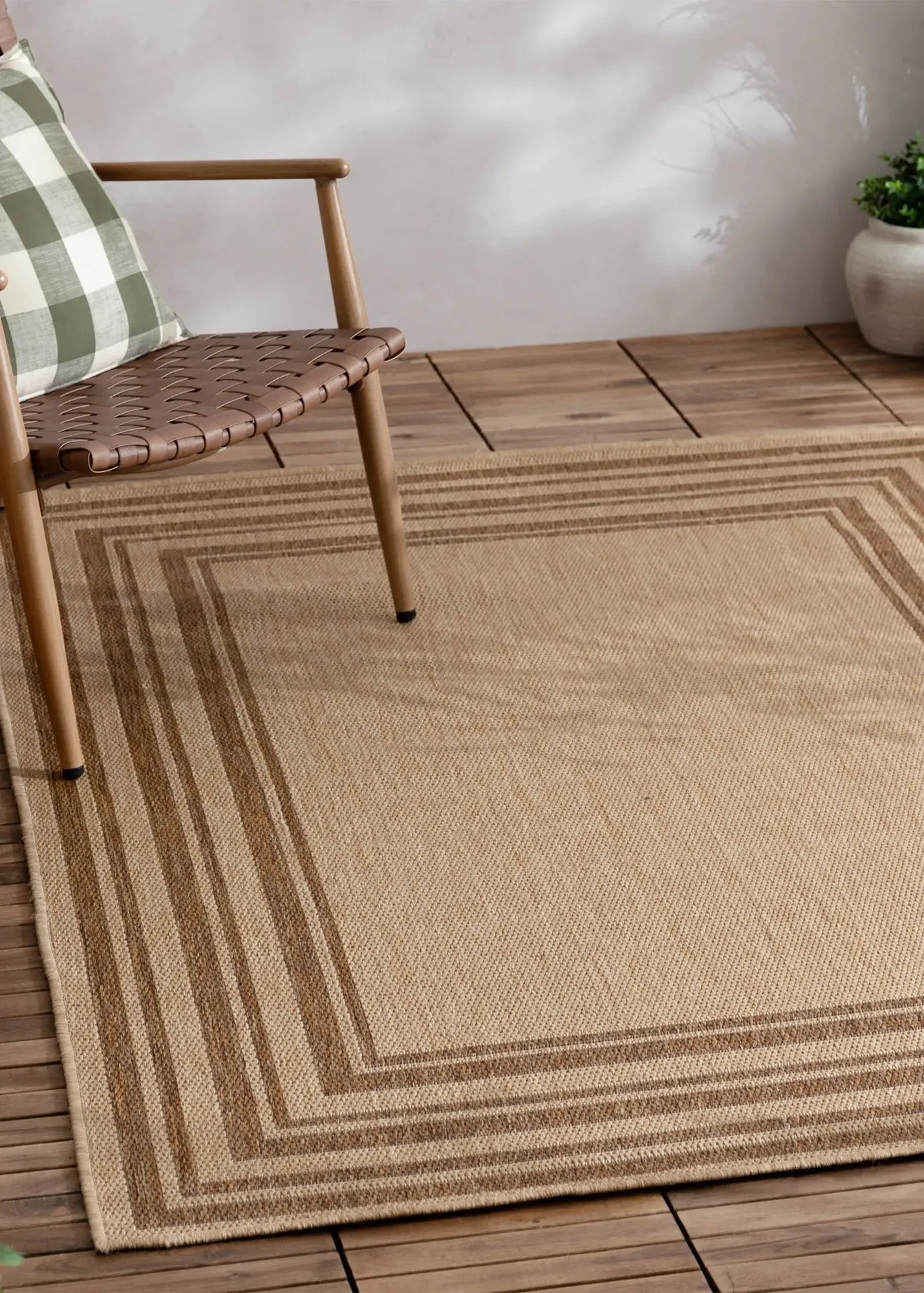 Camber Jute Effect Indoor/Outdoor Rug - Natural, Polypropylene product