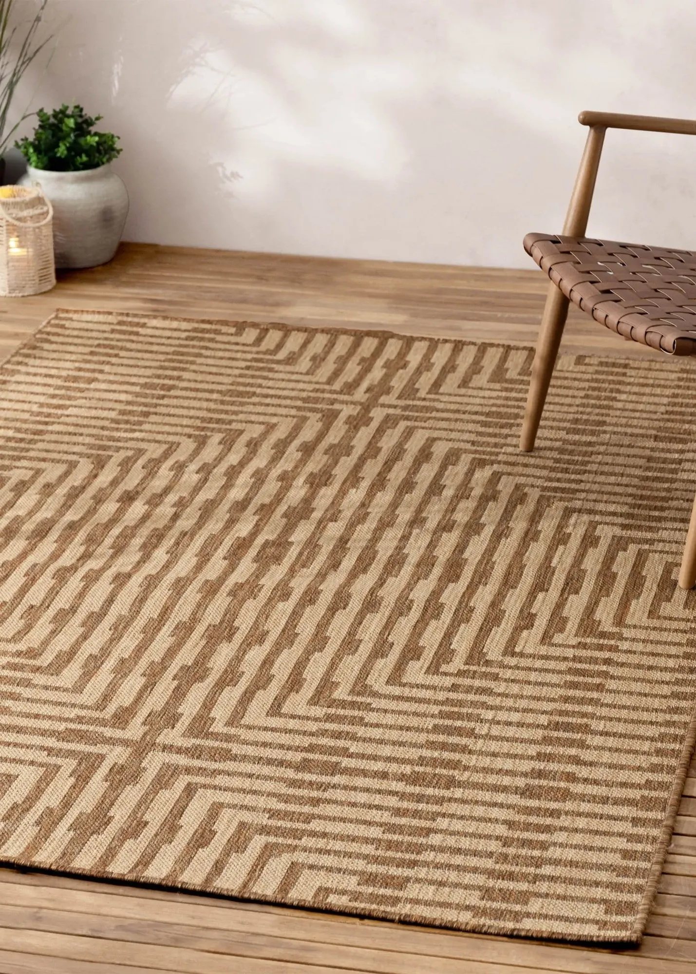 Sandown Jute Effect Indoor/Outdoor Rug - Natural product