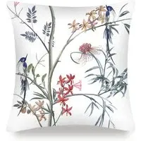 40x40cm Cushion Cover - Hummingbird, Mulberry Silk