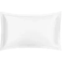 Brilliant White Oxford Standard Pillowcase - White, Silk alternate view