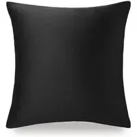 Charcoal Pure Silk Cushion Cover - Charcoal, Mulberry Silk alternate view