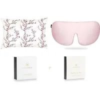 Cherry Blossom Standard Pillowcase Silk Sleep Gift Set - Pink alternate view