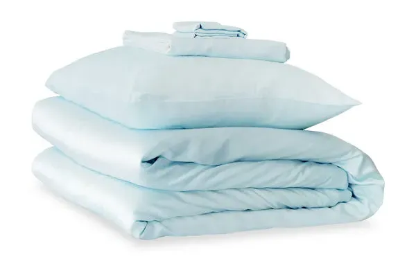 Double Silk Duvet Set - Pastel Blue, Mulberry Silk product