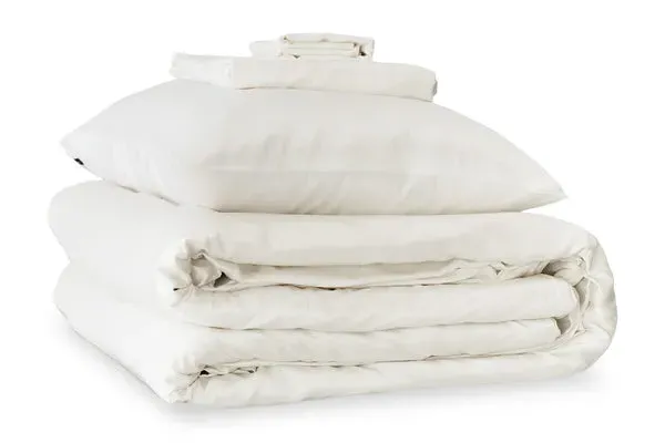 Emperor Duvet Set with Pillowcases - Ivory, Silk