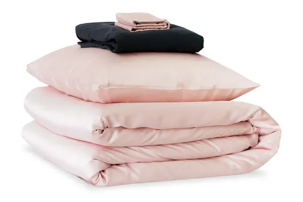 Emperor Duvet Set with Pillowcases - Pink, Silk