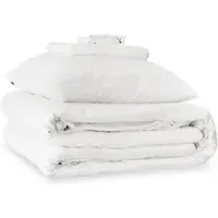 Emperor Duvet Set with Pillowcases - White, Silk