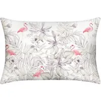 Flamingos Standard Silk Pillowcase - Pink, Mulberry Silk alternate view