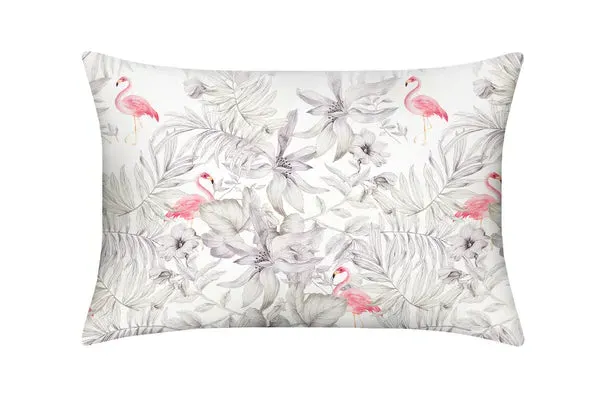 Flamingos Standard Silk Pillowcase - Pink, Mulberry Silk product