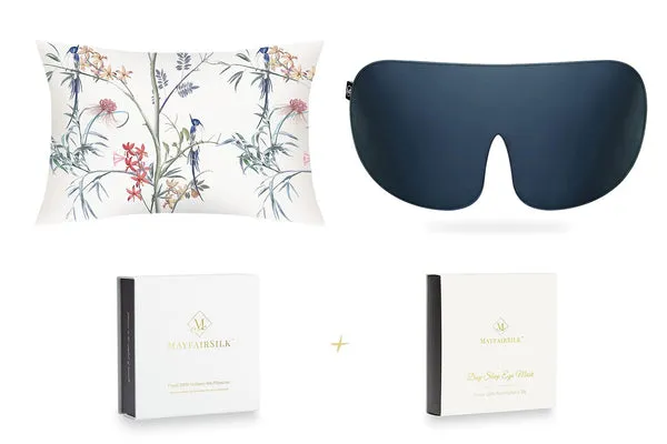 Hummingbird Midnight Blue Silk Sleep Gift Set - Standard product