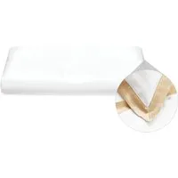 Oxford Pure Silk Duvet Cover Double - Brilliant White, Champagne alternate view
