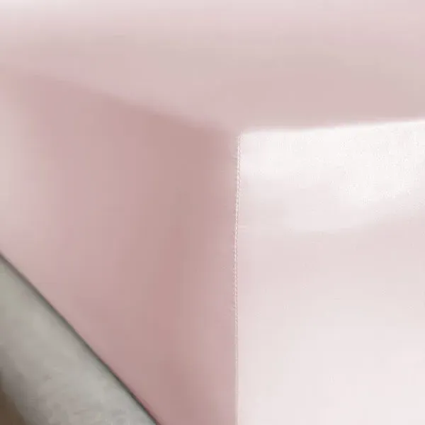 Precious Pink UK Single Fitted Sheet - Pink, Mulberry Silk product
