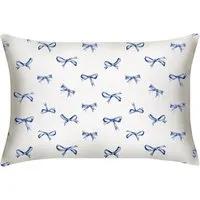 Regent Bows Standard Pillowcase - Blue, Mulberry Silk alternate view