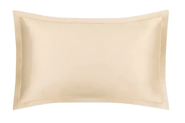 Standard Oxford Pillowcase with Piping - Champagne, Silk