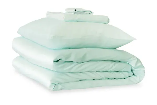 Super King Duvet Set with Pillowcases - Teal, Silk