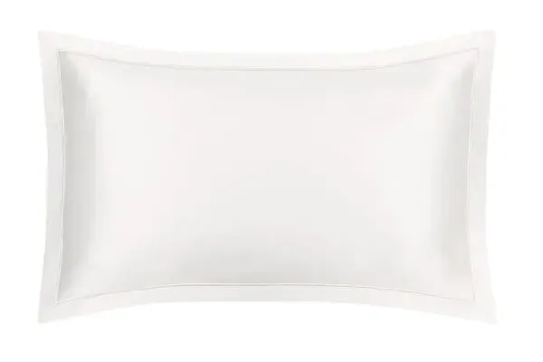 Super King Oxford Pillowcase with Piping - Ivory, Silk