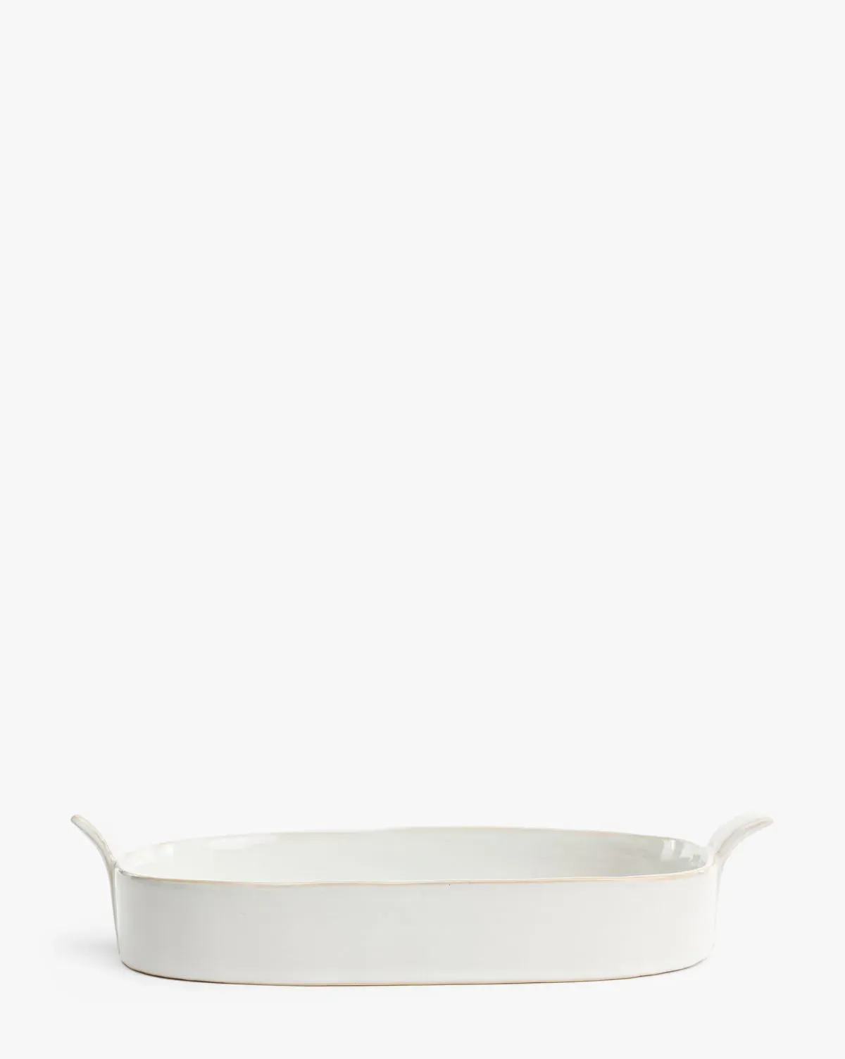 1.5 Quart Oval Stoneware Baker - White product