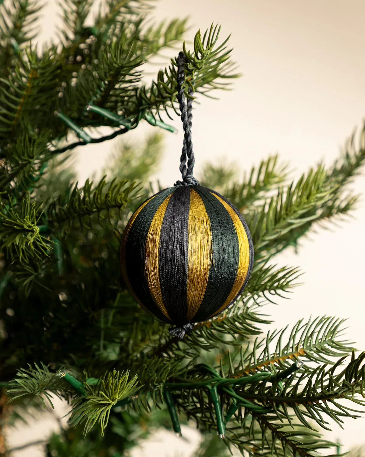 3" Satin Threaded Bauble product