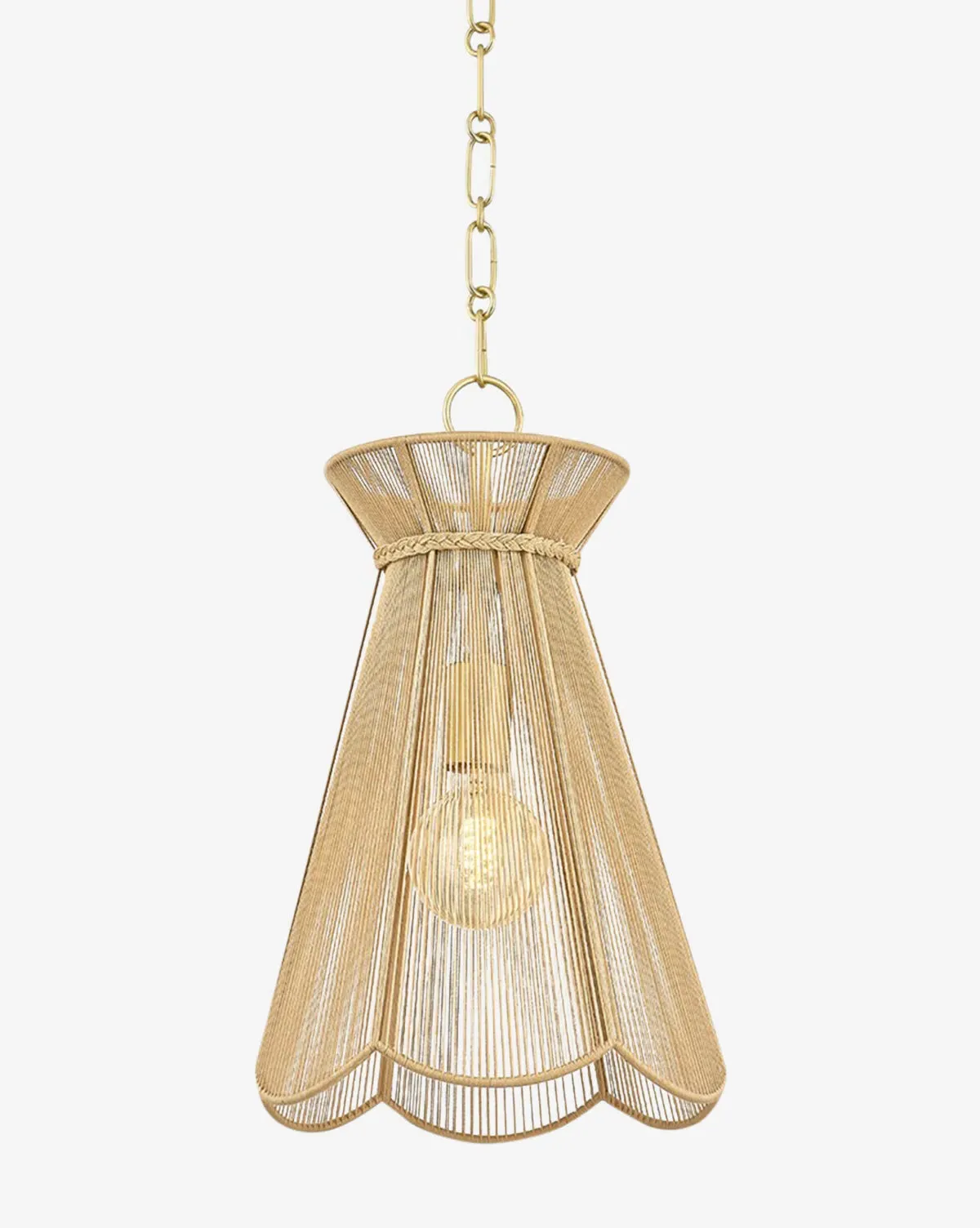 Aaliyah Floral Pendant Light - Cotton, Metal product