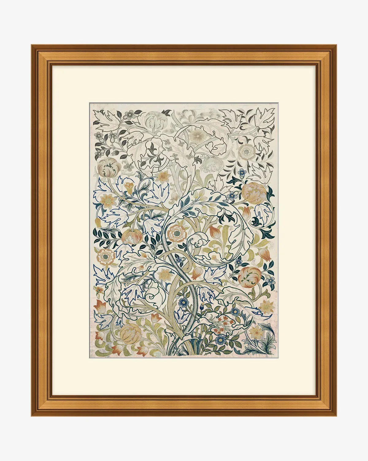 Acanthus Portière Framed Giclée Print - Antique Gold product
