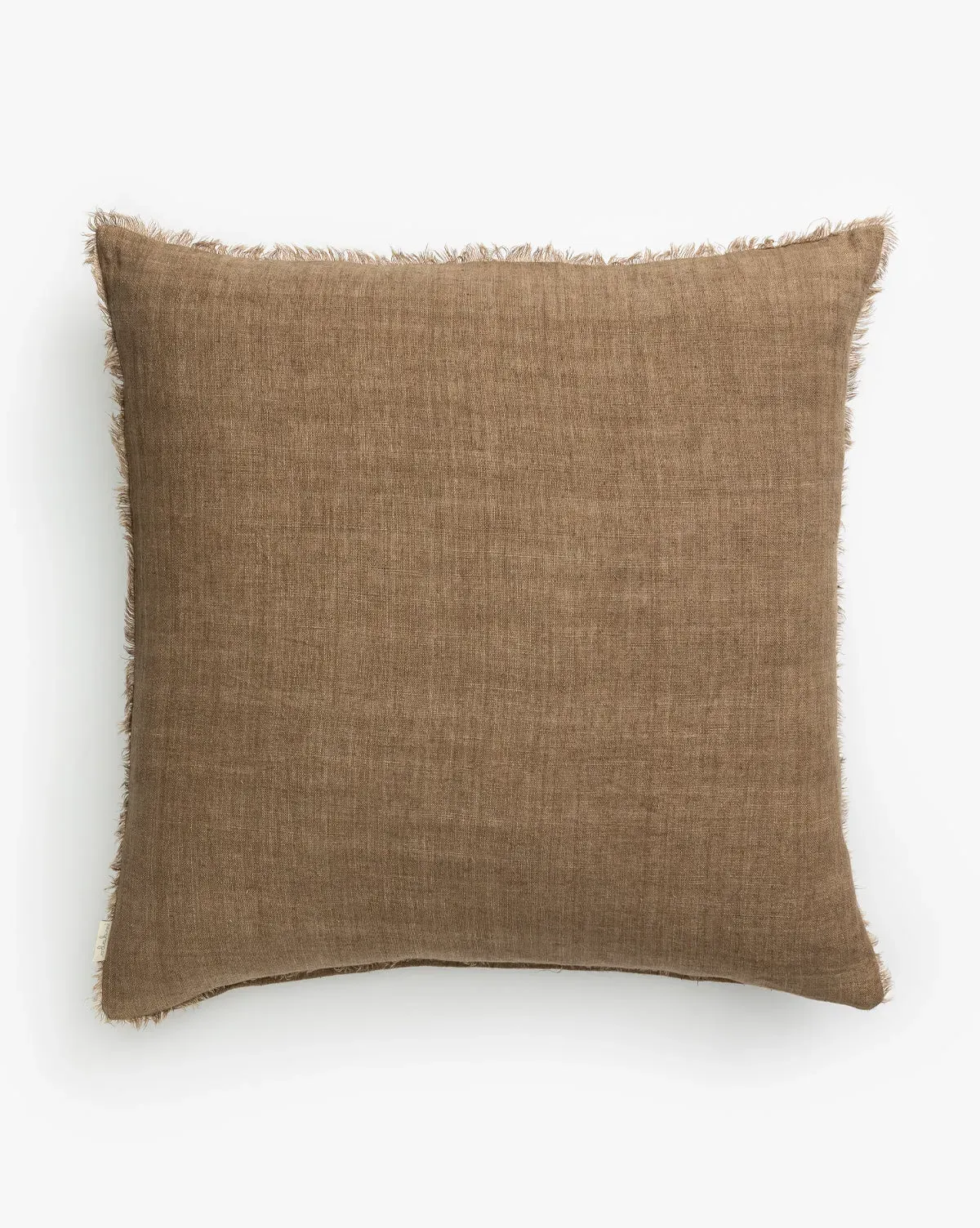 Adriana Pillow with Fringe - Hazelnut, Linen product