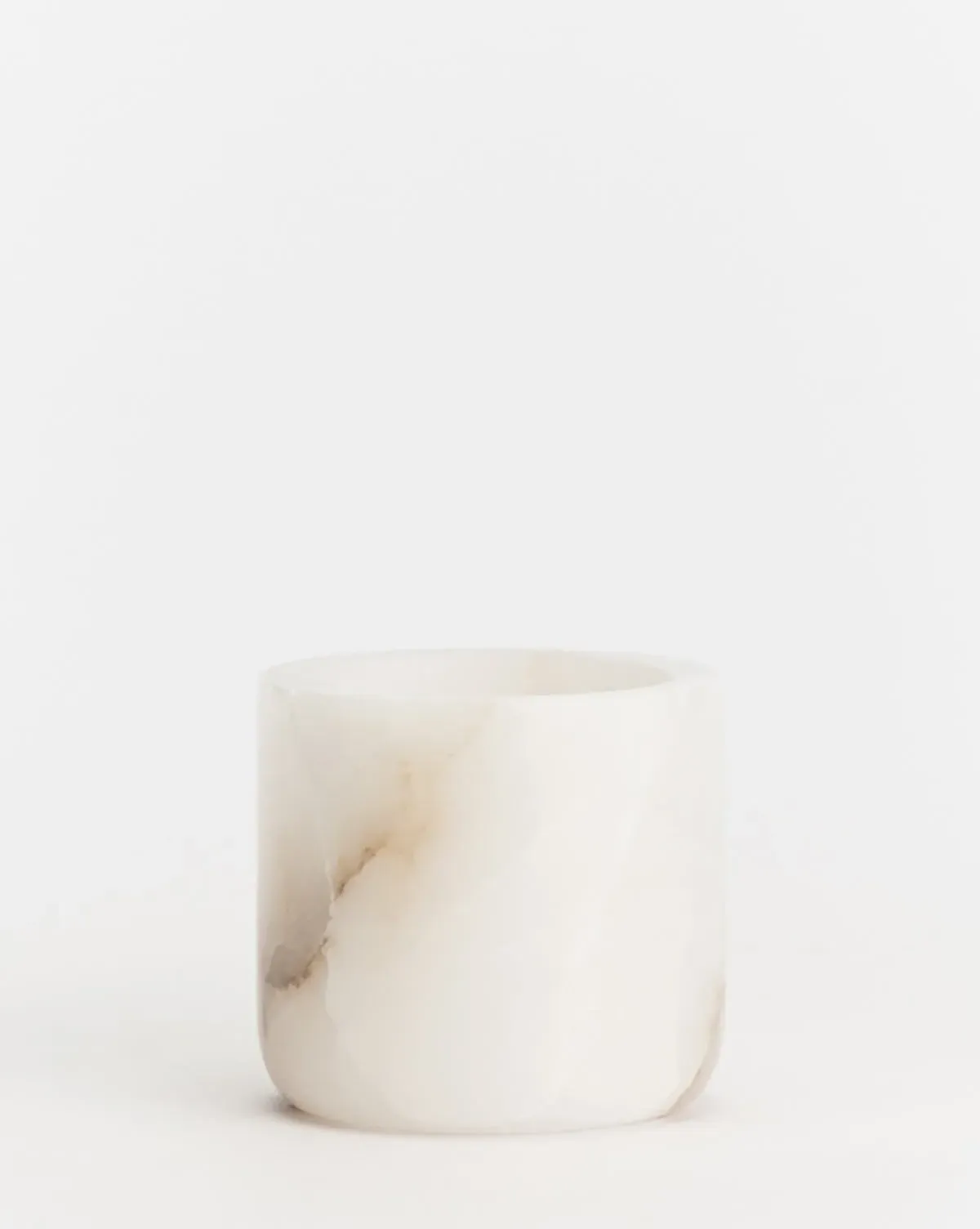 Alabaster Tea-light Holder - White product