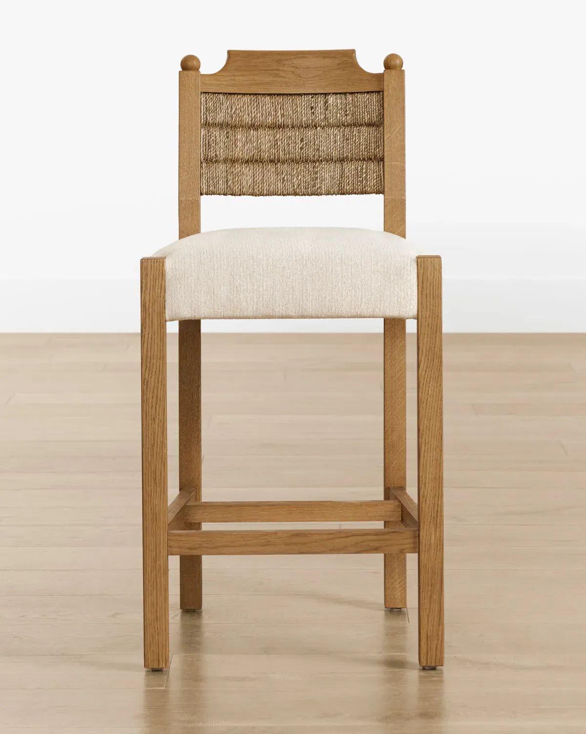 Alberta Counter Stool - Honey Oak, Seagrass product