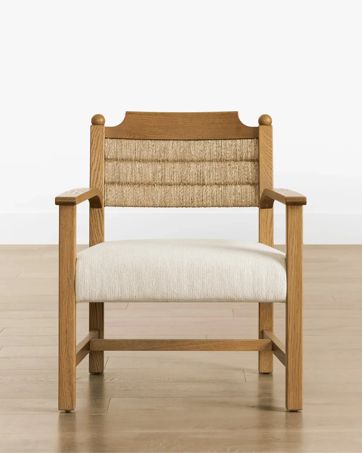 Alberta Lounge Chair - Oak, Seagrass product