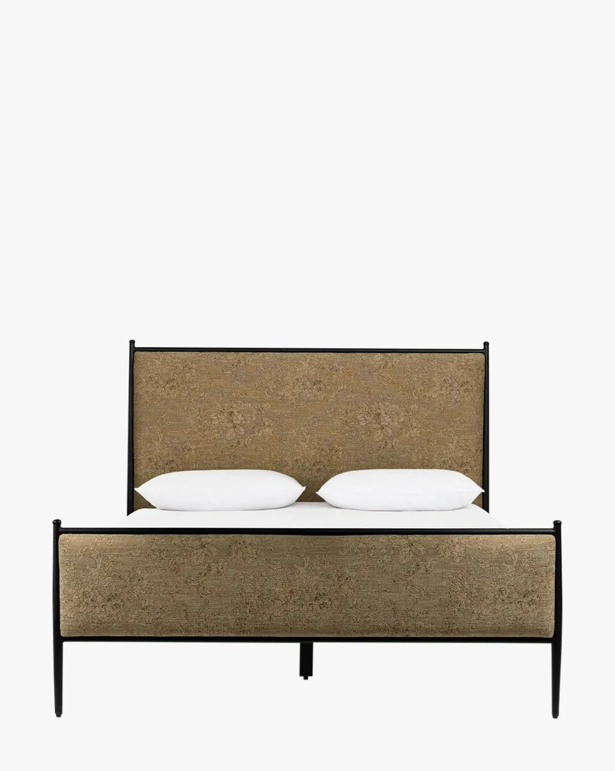 Alexander Queen Size Bed Frame - Iron, Upholstered product