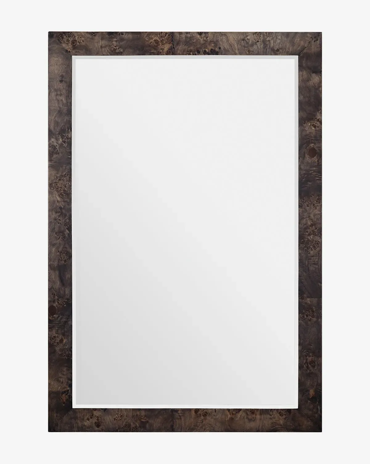 Alexia Rectangular Mirror - Ash Gray, Burl Wood product