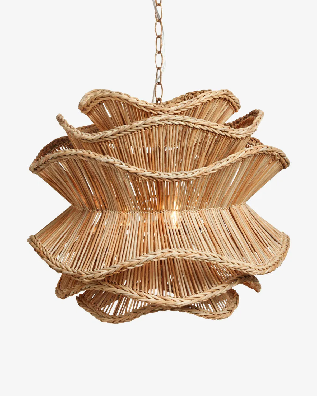 Alondra Small Chandelier - Natural, Rattan product