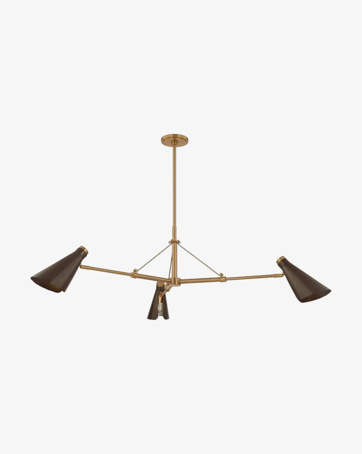 Andersen Small Chandelier - Patina Brass, Steel product